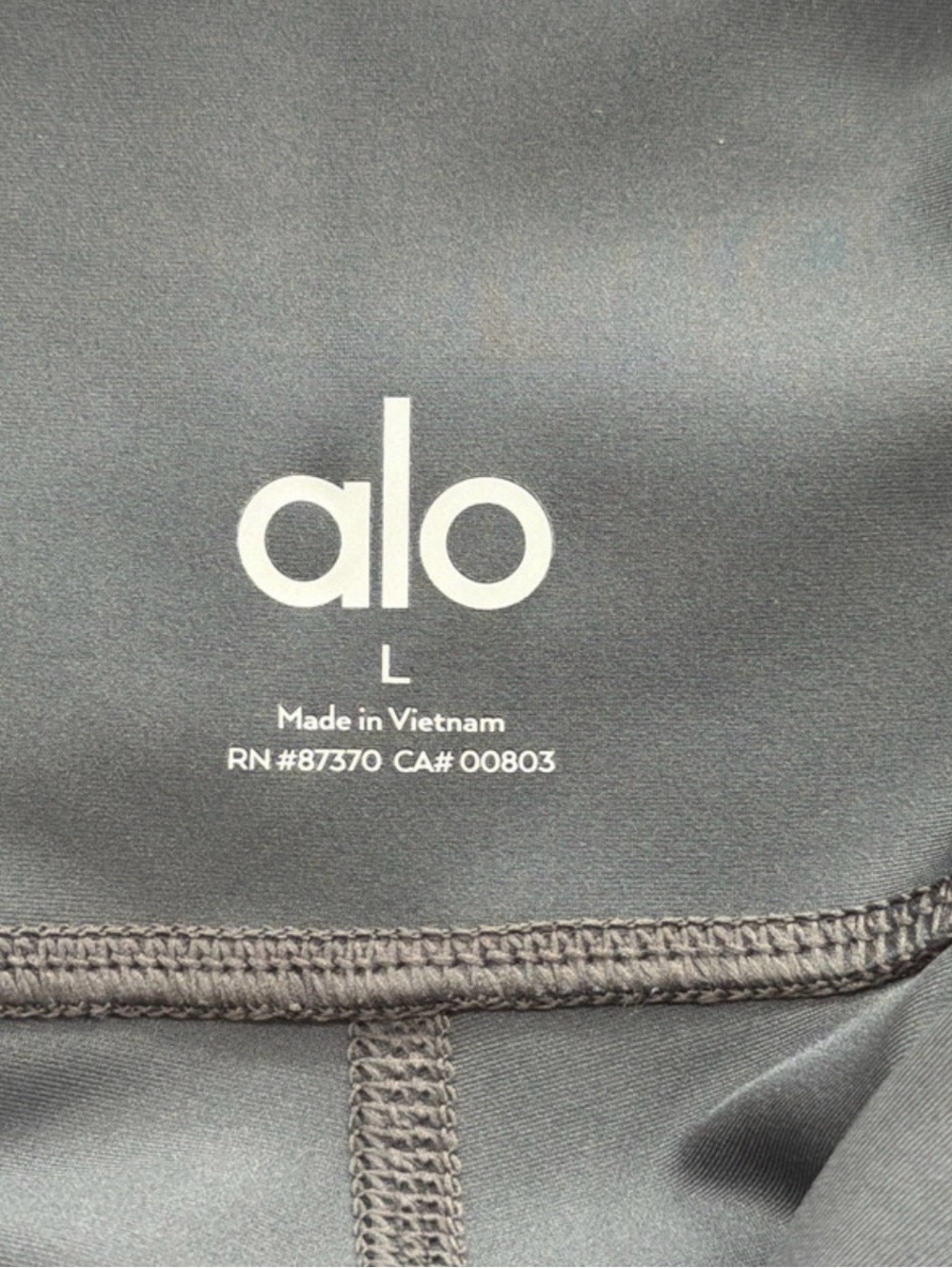 ALO Yoga | Full Length High-Waist Airlift Leggings in Anthracite Grey Size Large - Picture 6 of 6